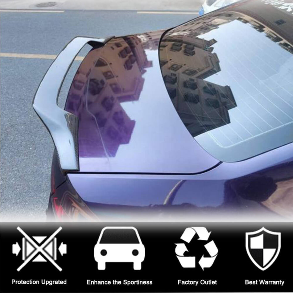 Audi A4 Sline S4 B9 B9.5 Sedan 2017-2023 Rear Trunk Spoiler Carbon Fiber-Ahacarbon