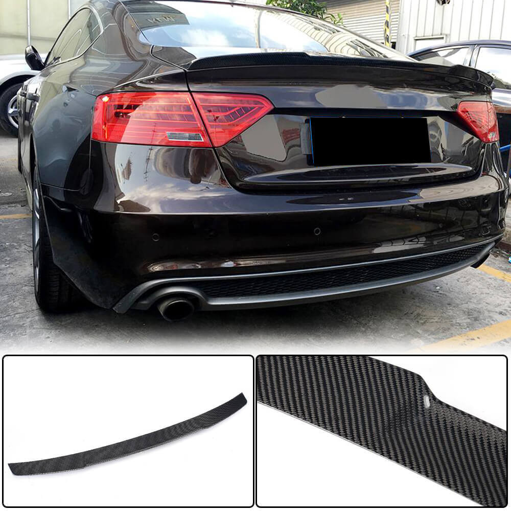 Audi A5 Sline S5 B8.5 Sportback 2012-2016 Rear Trunk Spoiler Carbon Fiber-Ahacarbon