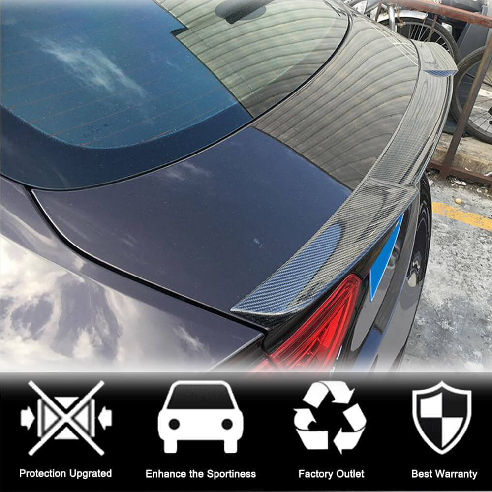 Audi A5 Sline S5 B8.5 Sportback 2012-2016 Rear Trunk Spoiler Carbon Fiber-Ahacarbon