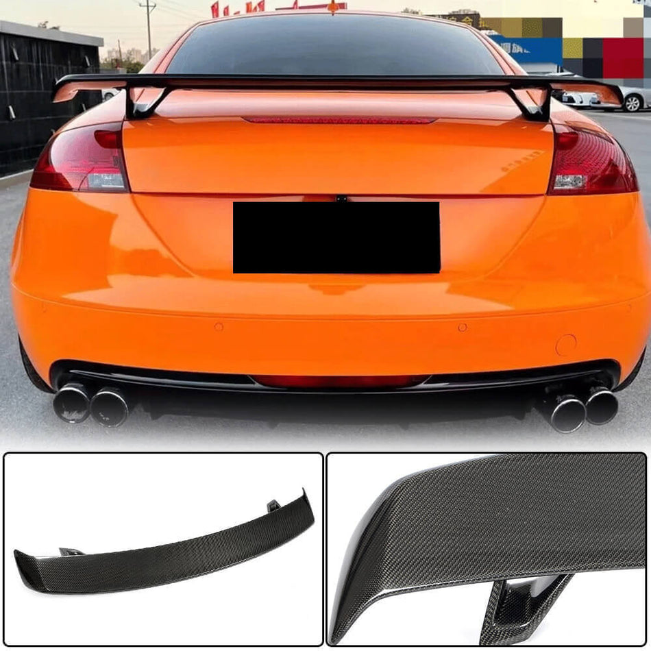 Audi A5 B8 A6 C6 A7 S7 RS7 TT MK2 8J TTS 2008-2011 Rear Trunk Spoiler Carbon Fiber-Ahacarbon