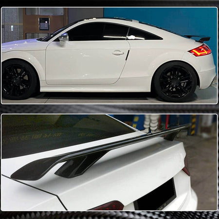 Audi A5 B8 A6 C6 A7 S7 RS7 TT MK2 8J TTS 2008-2011 Rear Trunk Spoiler Carbon Fiber-Ahacarbon