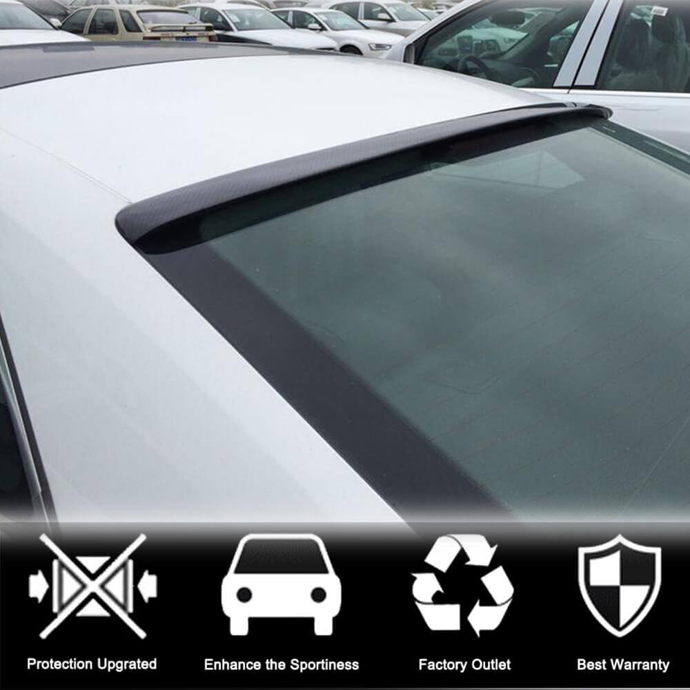 For Audi A5 B8 B8.5 Base Coupe Carbon Fiber Rear Roof Spoiler Window Wing Lip-Ahacarbon