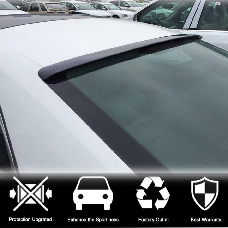 For Audi A5 B8 B8.5 Base Coupe Carbon Fiber Rear Roof Spoiler Window Wing Lip-Ahacarbon