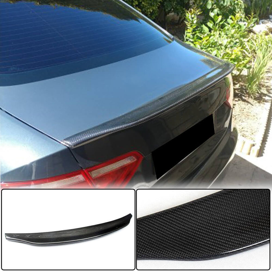 Audi A5 B8 B8.5 Base Coupe 2008-2016 Rear Trunk Spoiler Carbon Fiber-Ahacarbon