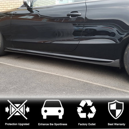 Audi A5 Sline S5 B8 B8.5 2-Door 2008-2016 Side Skirts Carbon Fiber-Ahacarbon