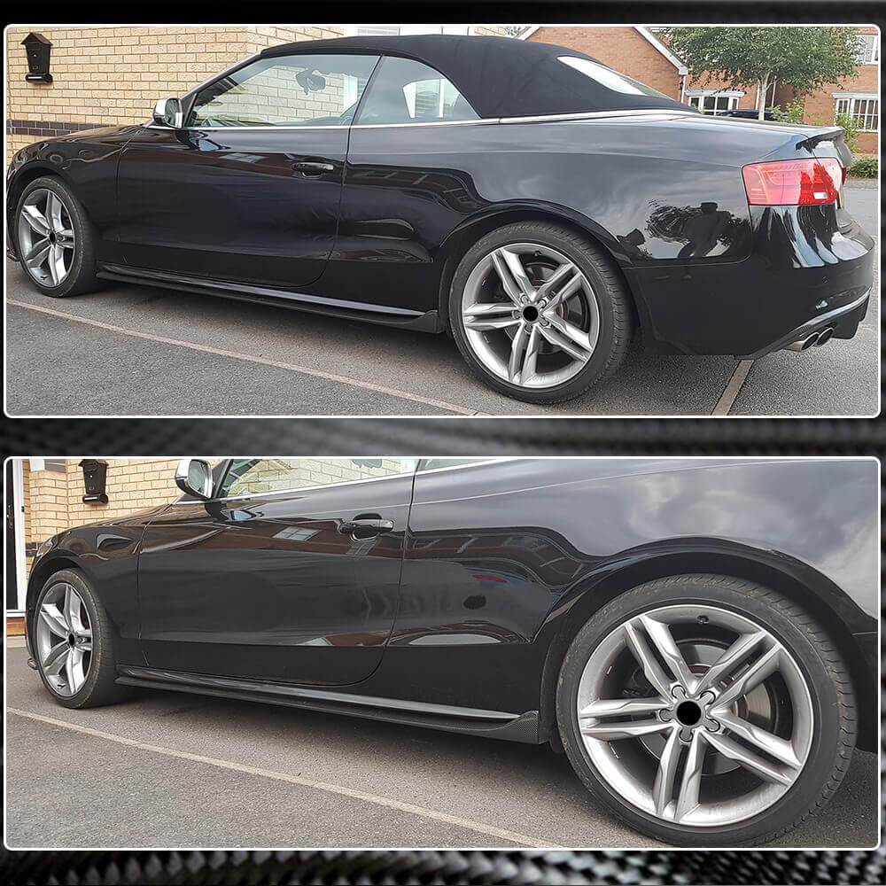 Audi A5 Sline S5 B8 B8.5 2-Door 2008-2016 Side Skirts Carbon Fiber-Ahacarbon