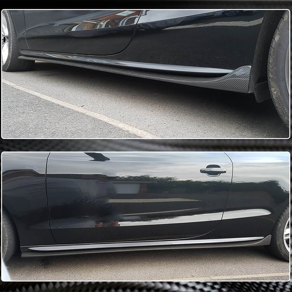 Audi A5 Sline S5 B8 B8.5 2-Door 2008-2016 Side Skirts Carbon Fiber-Ahacarbon