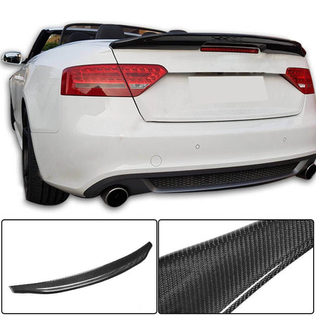 Audi A5 B8 B8.5 Sline S5 RS5 Convertible 2008-2016 Rear Trunk Spoiler Carbon Fiber/FRP-Ahacarbon