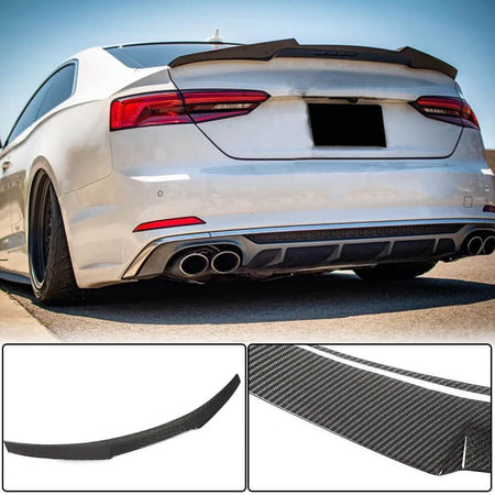 Audi A5 (Quattro) Sline S5 B9 Coupe 2017-2020 Rear Trunk Spoiler Carbon Fiber-Ahacarbon