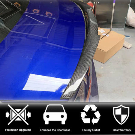 Audi A5 (Quattro) Sline S5 B9 Coupe 2017-2020 Rear Trunk Spoiler Carbon Fiber-Ahacarbon