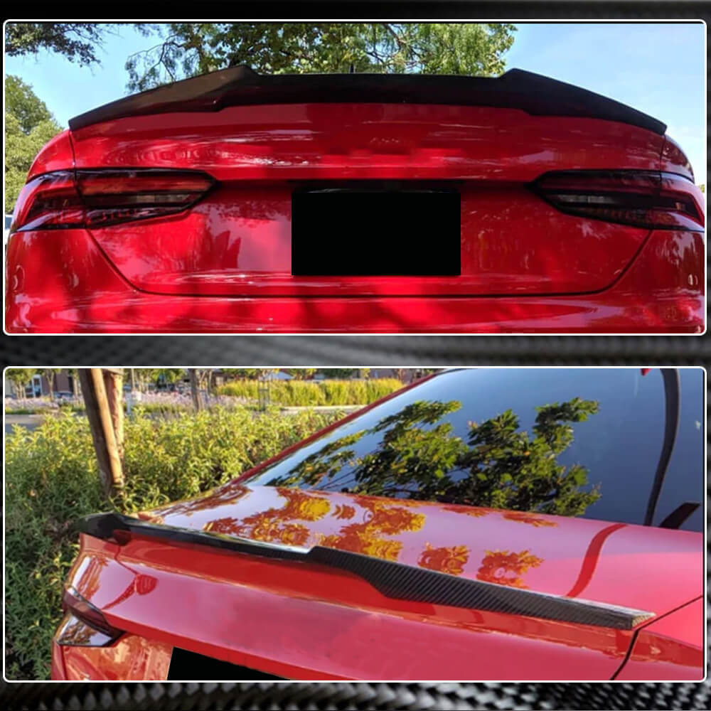 Audi A5 (Quattro) Sline S5 B9 Coupe 2017-2020 Rear Trunk Spoiler Carbon Fiber-Ahacarbon