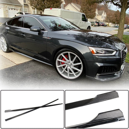 Audi A5 Sline S5 B9 Sportback 2017-2020 Side Skirts Carbon Fiber-Ahacarbon
