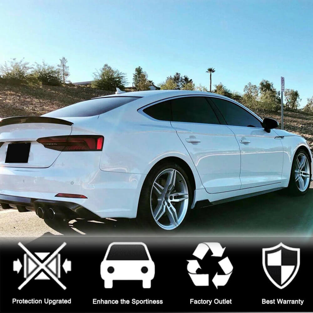 Audi A5 Sline S5 B9 Sportback 2017-2020 Side Skirts Carbon Fiber-Ahacarbon
