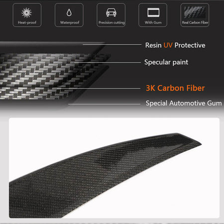 Audi A5 S5 RS5 2017-2023 Rear Trunk Spoiler Carbon Fiber-Ahacarbon