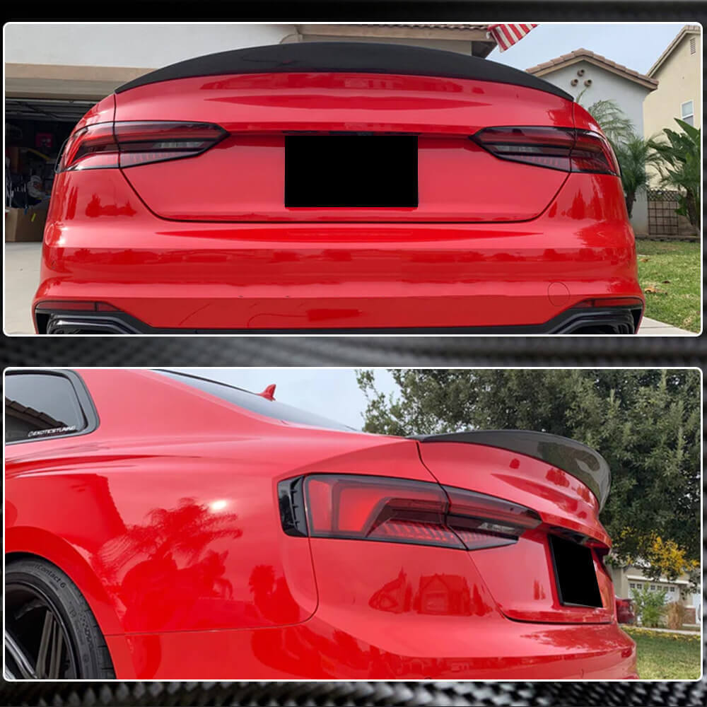 Audi A5 S5 RS5 B9 B9.5 Coupe 2017-2022 Rear Trunk Spoiler Carbon Fiber-Ahacarbon