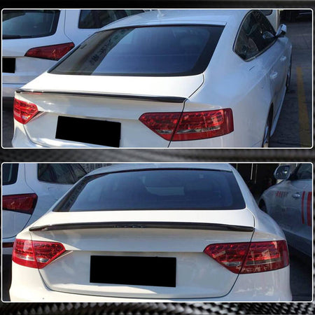 Audi A5 Sline S5 B8 B8.5 Sportback 2009-2016 Rear Trunk Spoiler Carbon Fiber-Ahacarbon