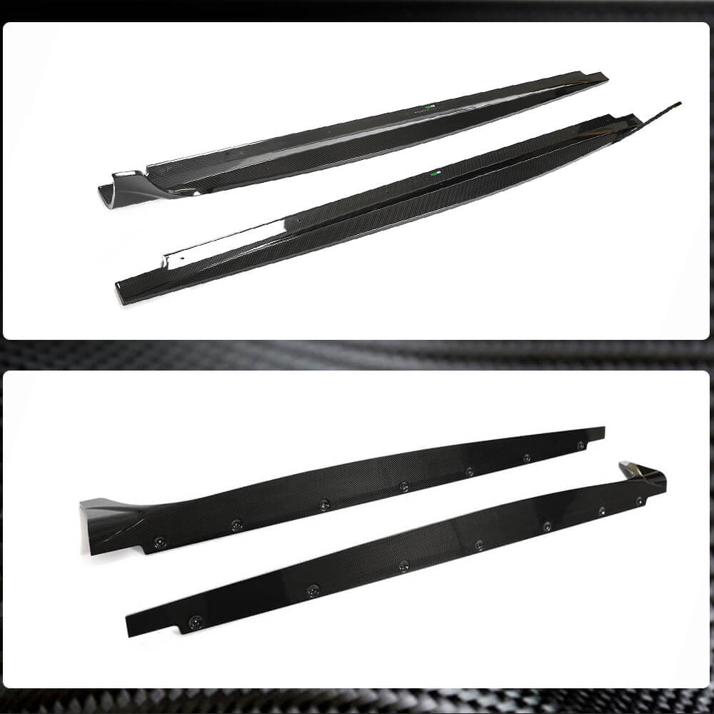 Audi A5 Sline S5 B9.5 Facelift 2021UP Side Skirts Dry Carbon Fiber-Ahacarbon