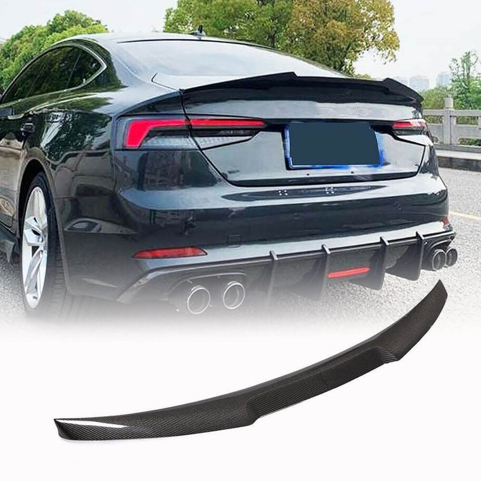 Audi A5 Sline S5 B9 B9.5 Sportback 2017-2022 Rear Trunk Spoiler Carbon Fiber/FRP-Ahacarbon