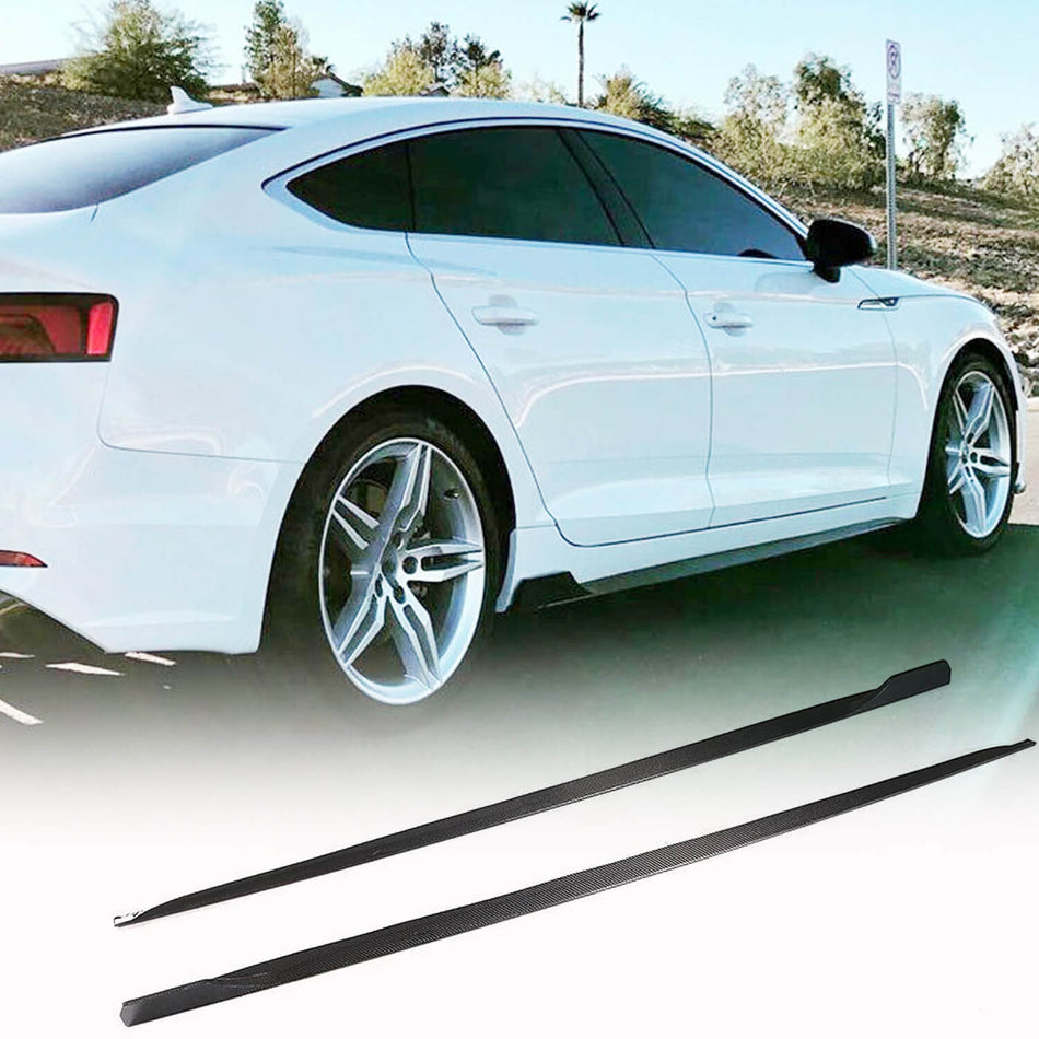 Audi A5 Sline S5 B9 Sportback 2017-2020 Side Skirts Carbon Fiber-Ahacarbon