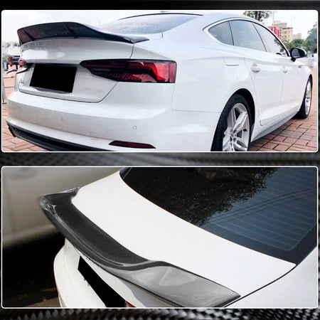 Audi A5 Sline S5 B9 Sportback 2017-2020 Rear Trunk Spoiler Carbon Fiber-Ahacarbon