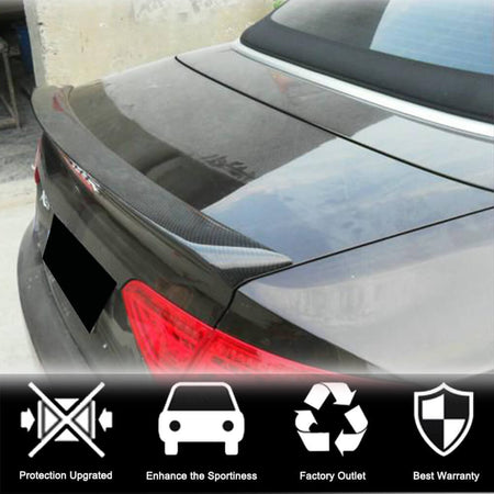 Audi A5 Sline S5 RS5 B8 B8.5 Convertible 2008-2016 Rear Trunk Spoiler Carbon Fiber-Ahacarbon