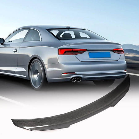 Audi A5 Sline S5 RS5 B9 B9.5 Coupe 2017-2023 Rear Trunk Spoiler Carbon Fiber-Ahacarbon