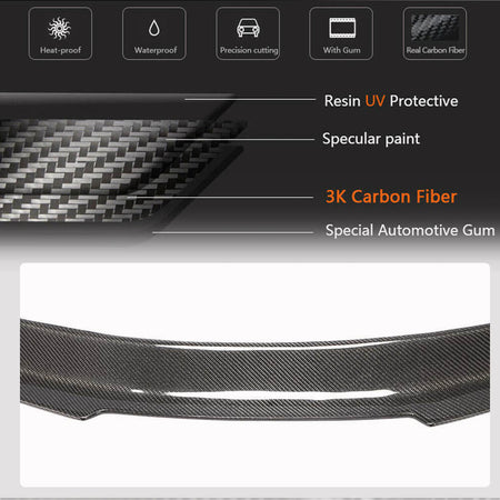 Audi A5 Sline S5 RS5 B9 B9.5 Coupe 2017-2023 Rear Trunk Spoiler Carbon Fiber-Ahacarbon