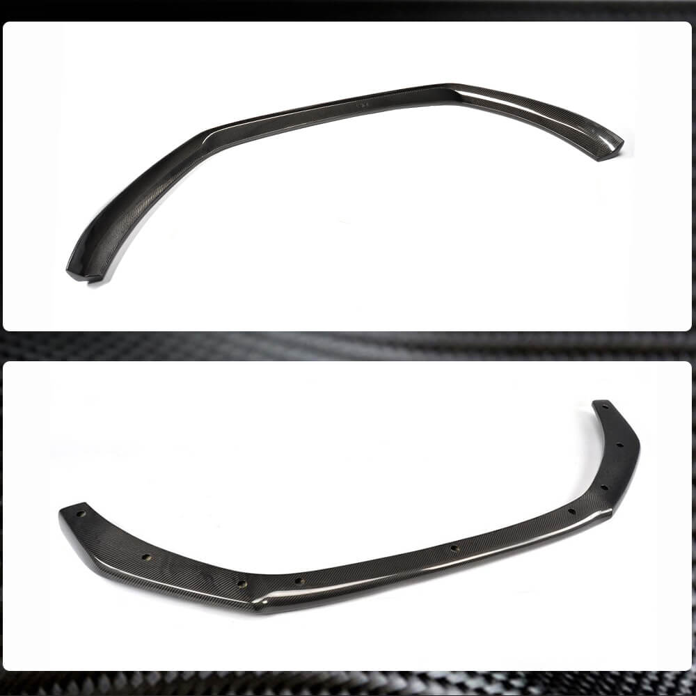 Audi A6 C7 Base Sedan Pre-facelift 2012-2015 Front Bumper Lip Carbon Fiber-Ahacarbon