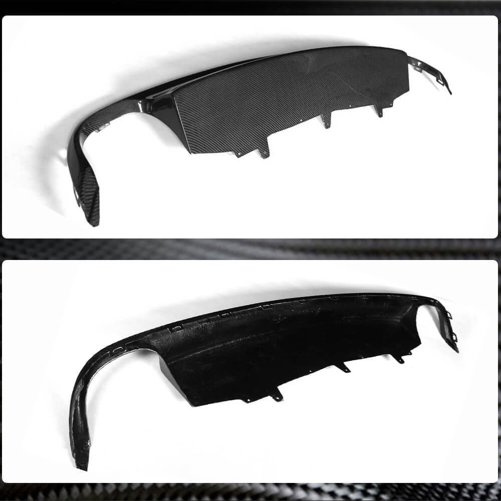 Audi A6 C7 Base Sedan Pre-facelift 2012-2015 Rear Bumper Diffuser Carbon Fiber-Ahacarbon