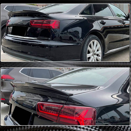 Audi A6 Sline S6 C7 C7.5 Sedan 2012-2019 Rear Trunk Spoiler Carbon Fiber/FRP-Ahacarbon