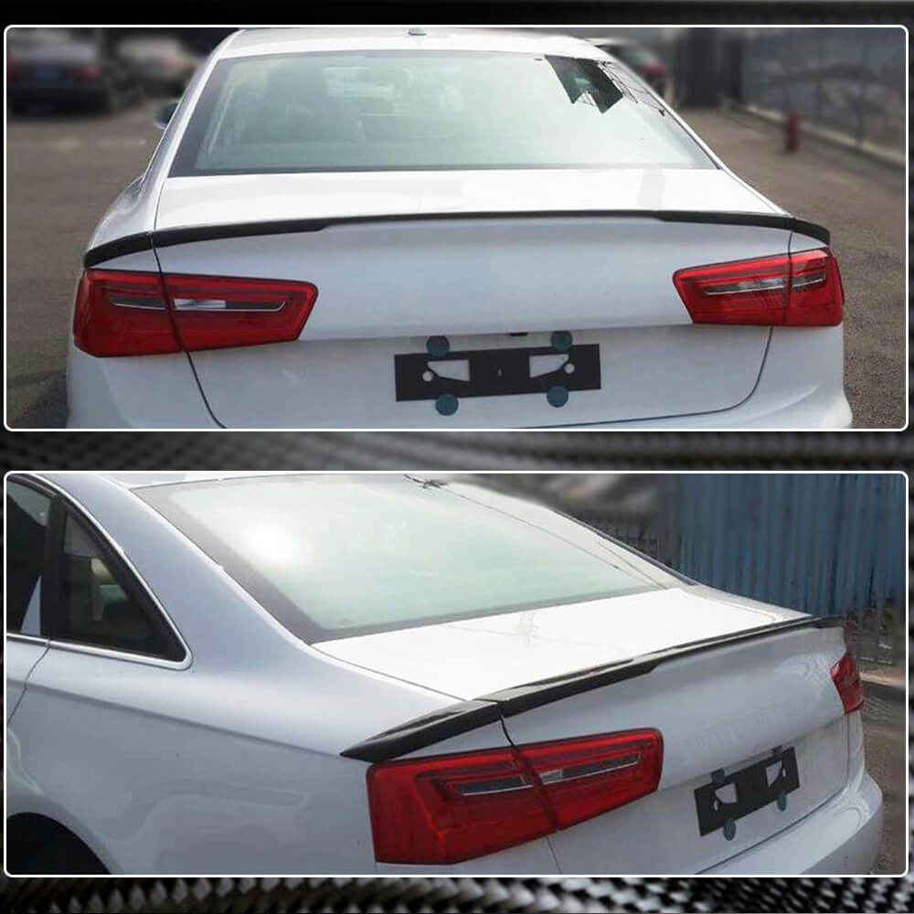 Audi A6 C7 Sline S6 Sedan 2012-2019 Rear Trunk Spoiler Carbon Fiber-Ahacarbon