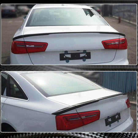Audi A6 C7 Sline S6 Sedan 2012-2019 Rear Trunk Spoiler Carbon Fiber-Ahacarbon