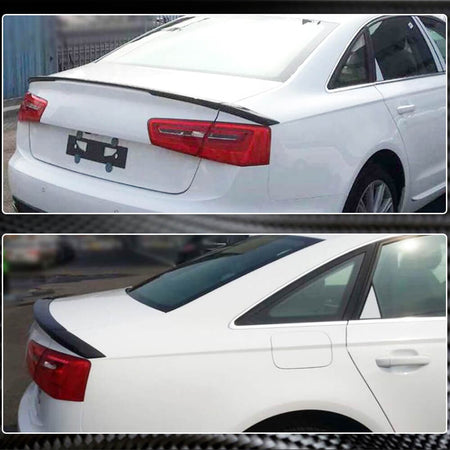 Audi A6 C7 Sline S6 Sedan 2012-2019 Rear Trunk Spoiler Carbon Fiber-Ahacarbon