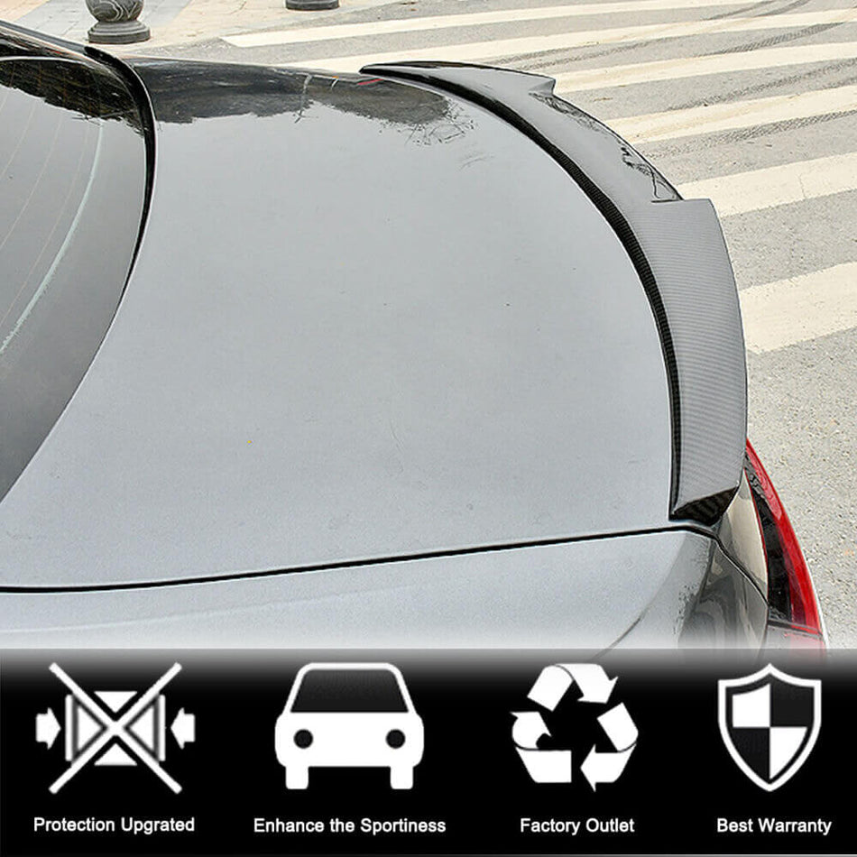 Audi A6 Sline S6 C8 Sedan 2019UP Rear Trunk Spoiler Carbon Fiber-Ahacarbon