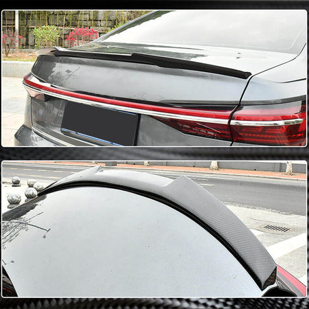 Audi A6 Sline S6 C8 Sedan 2019UP Rear Trunk Spoiler Carbon Fiber-Ahacarbon
