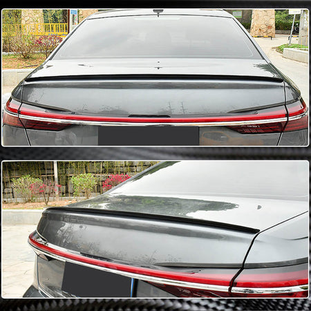 Audi A6 Sline S6 C8 Sedan 2019UP Rear Trunk Spoiler Carbon Fiber-Ahacarbon