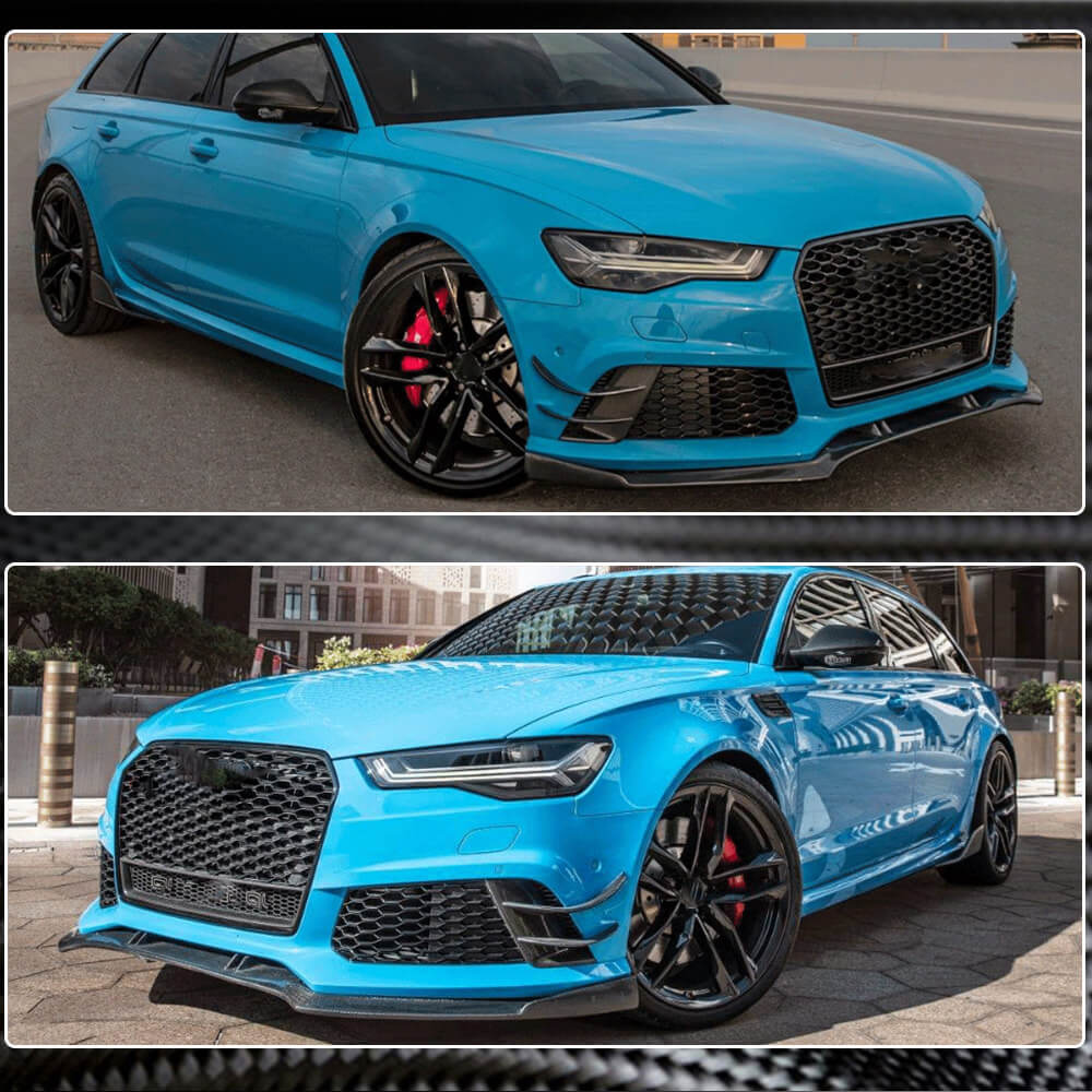 Audi A6 RS6 RS7 C7 Front Bumper Vents Carbon Fiber-Ahacarbon