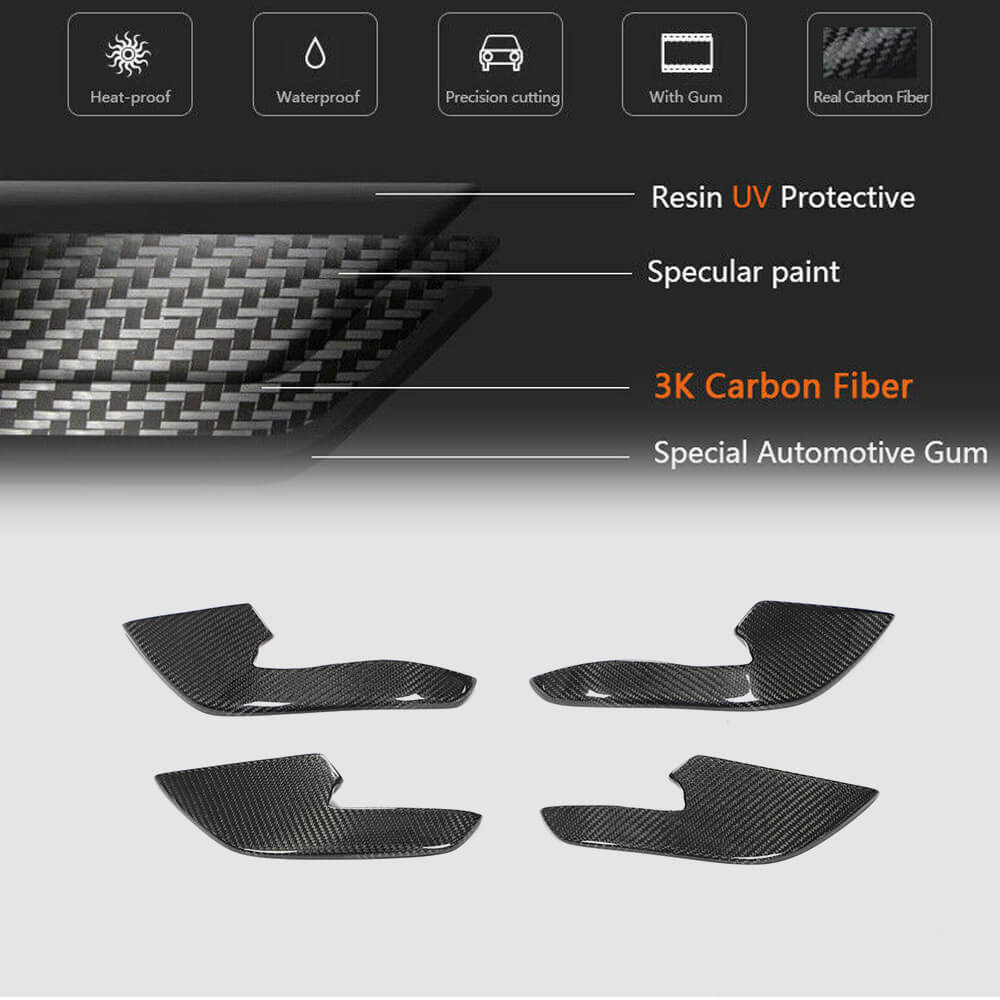 Audi A6 RS6 RS7 C7 Front Bumper Vents Carbon Fiber-Ahacarbon