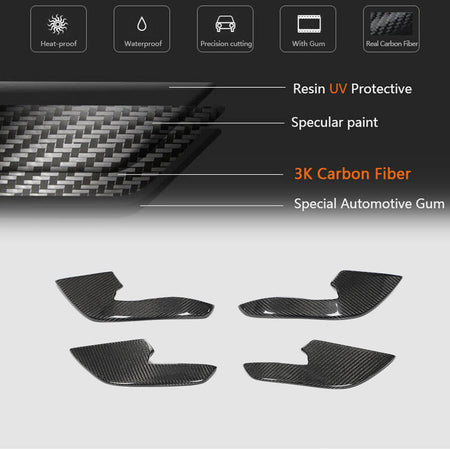 Audi A6 RS6 RS7 C7 Front Bumper Vents Carbon Fiber-Ahacarbon
