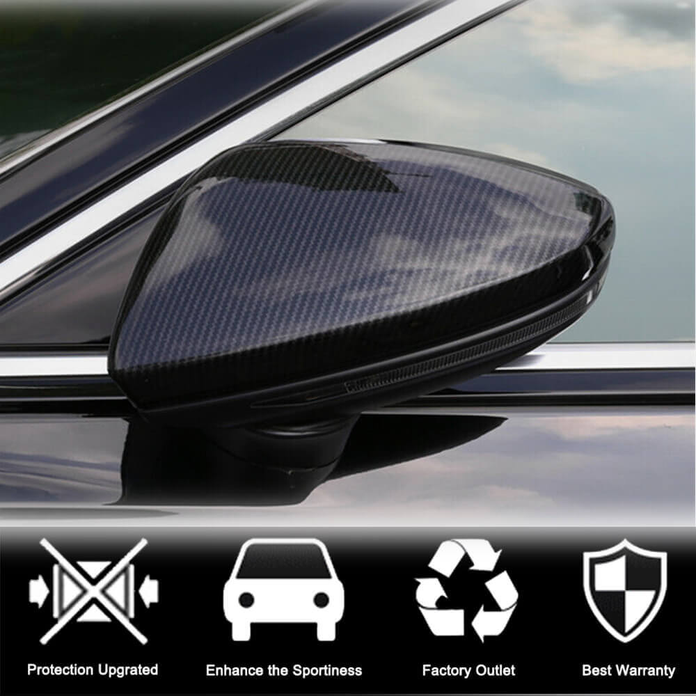 Audi A6 S6 RS6 (C8) A7 S7 RS7 (4K8) A8 S8 (D5) (Quattro) Replacement Mirror Covers LHD Dry Carbon Fiber-Ahacarbon