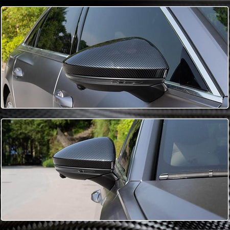 Audi A6 S6 RS6 (C8) A7 S7 RS7 (4K8) A8 S8 (D5) (Quattro) Replacement Mirror Covers LHD Dry Carbon Fiber-Ahacarbon