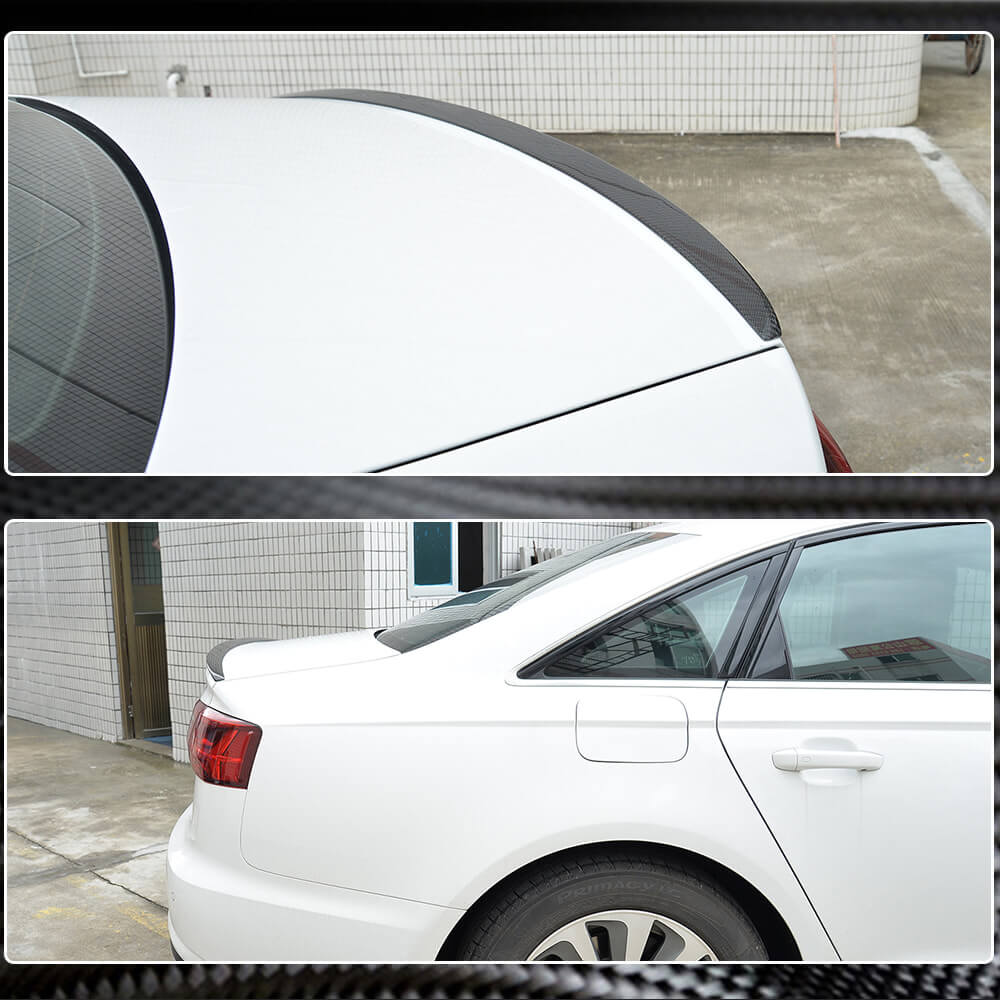 Audi A6 Sline S6 C7 C7.5 Sedan 2012-2019 Rear Trunk Spoiler Carbon Fiber-Ahacarbon