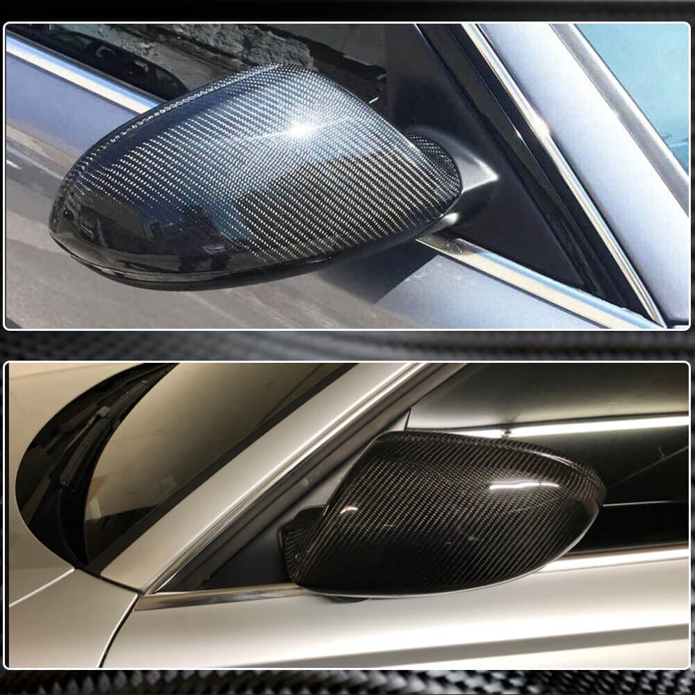 Audi A6 Sline S6 RS6 C7 Sedan Pre-facelift 2012-2016 Mirror Covers Replacement Pair Carbon Fiber-Ahacarbon