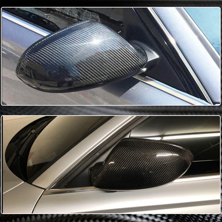 Audi A6 Sline S6 RS6 C7 Sedan Pre-facelift 2012-2016 Mirror Covers Replacement Pair Carbon Fiber-Ahacarbon