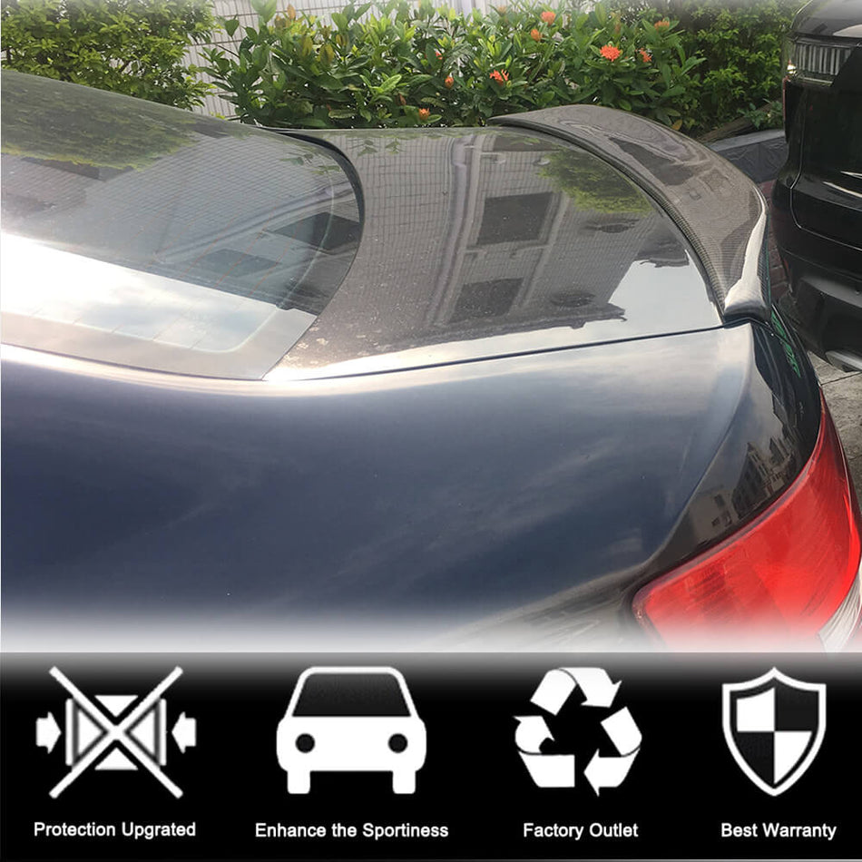 Audi A6 (Quattro) C6 Sedan Pre-facelift 2005-2008 Rear Trunk Spoiler Carbon Fiber-Ahacarbon
