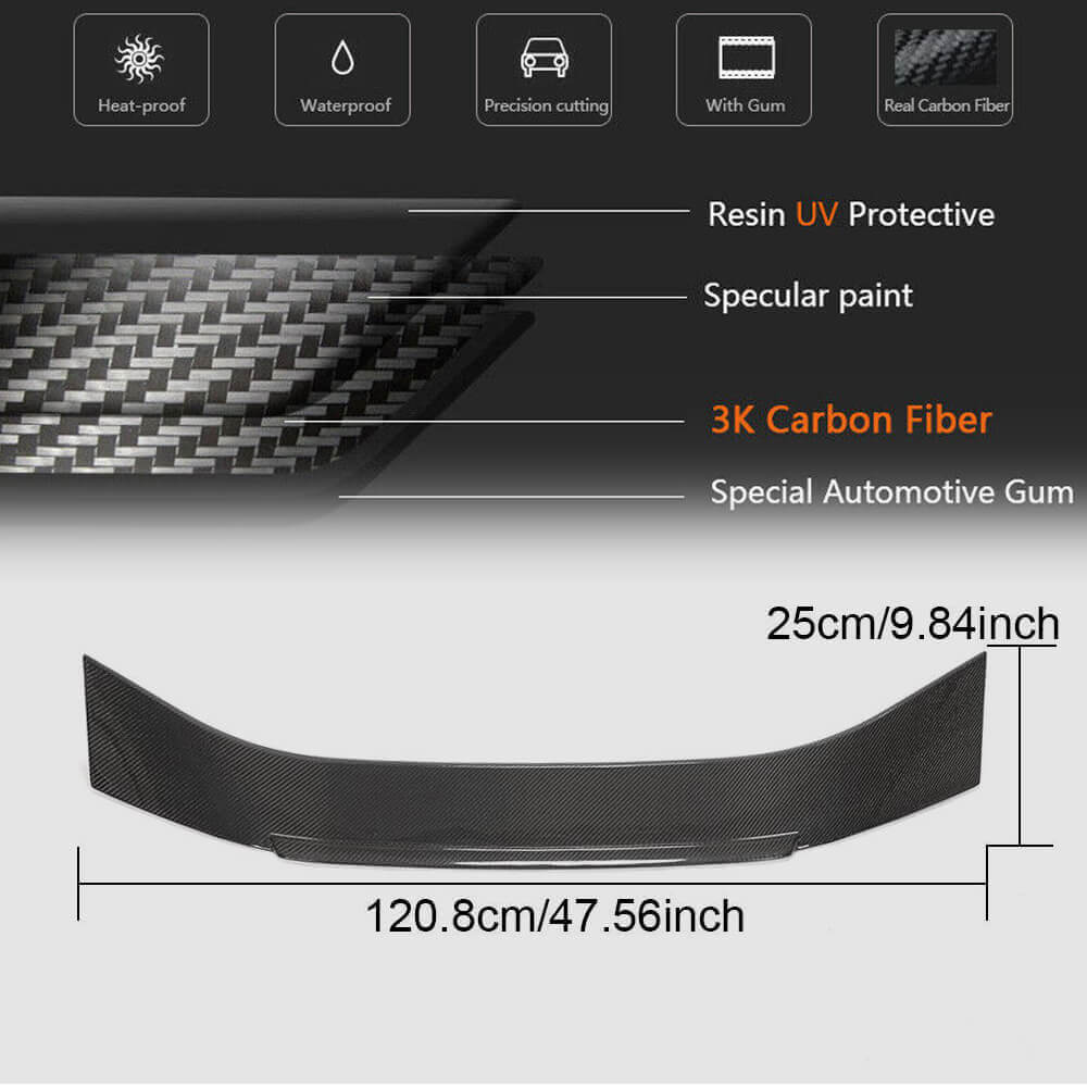 Audi A7 Quattro S7 C8 RS7 Sportback 2019UP Rear Trunk Spoiler Carbon Fiber-Ahacarbon
