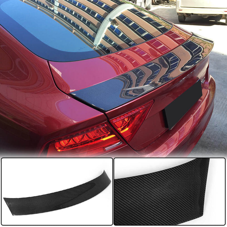 Audi A7/A7 Sline/S7/RS7 Hatchback 2011-2018 Rear Trunk Spoiler Carbon Fiber-Ahacarbon