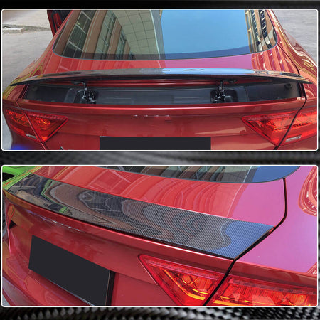 Audi A7/A7 Sline/S7/RS7 Hatchback 2011-2018 Rear Trunk Spoiler Carbon Fiber-Ahacarbon