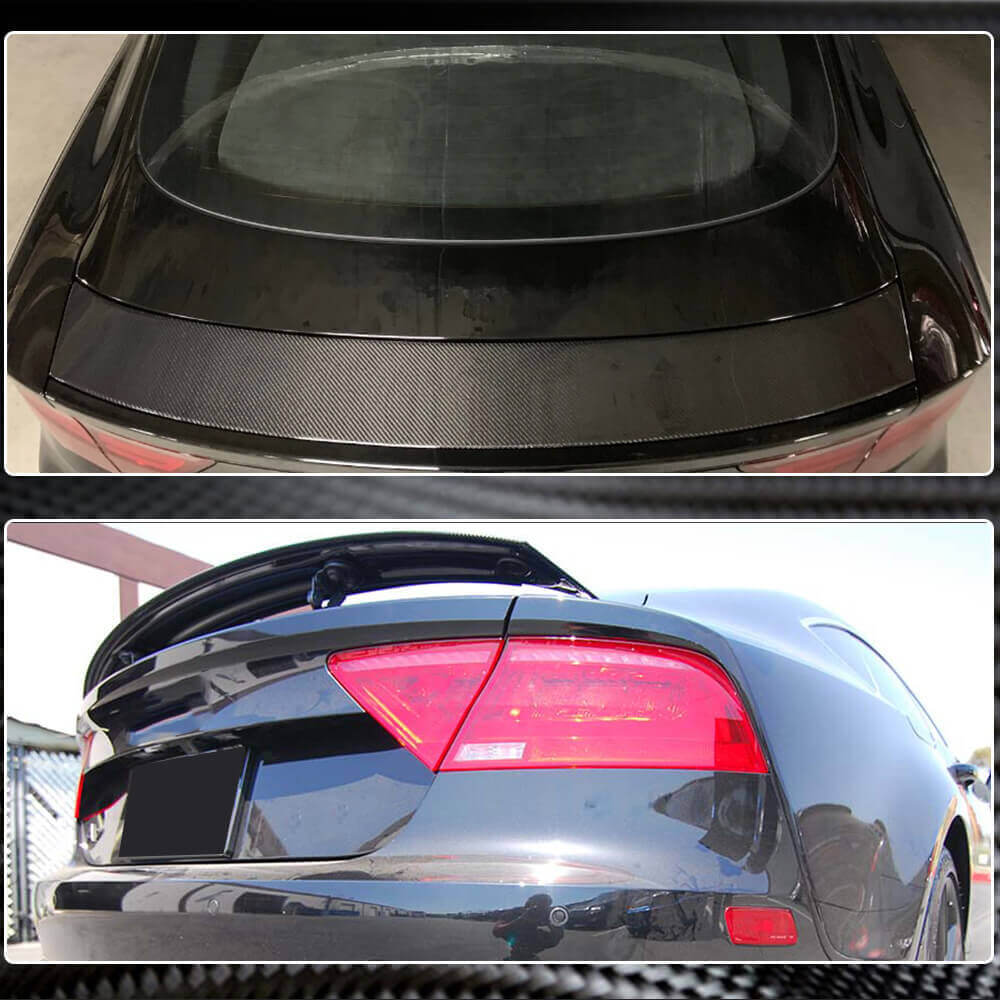 Audi A7/A7 Sline/S7/RS7 Hatchback 2011-2018 Rear Trunk Spoiler Carbon Fiber-Ahacarbon