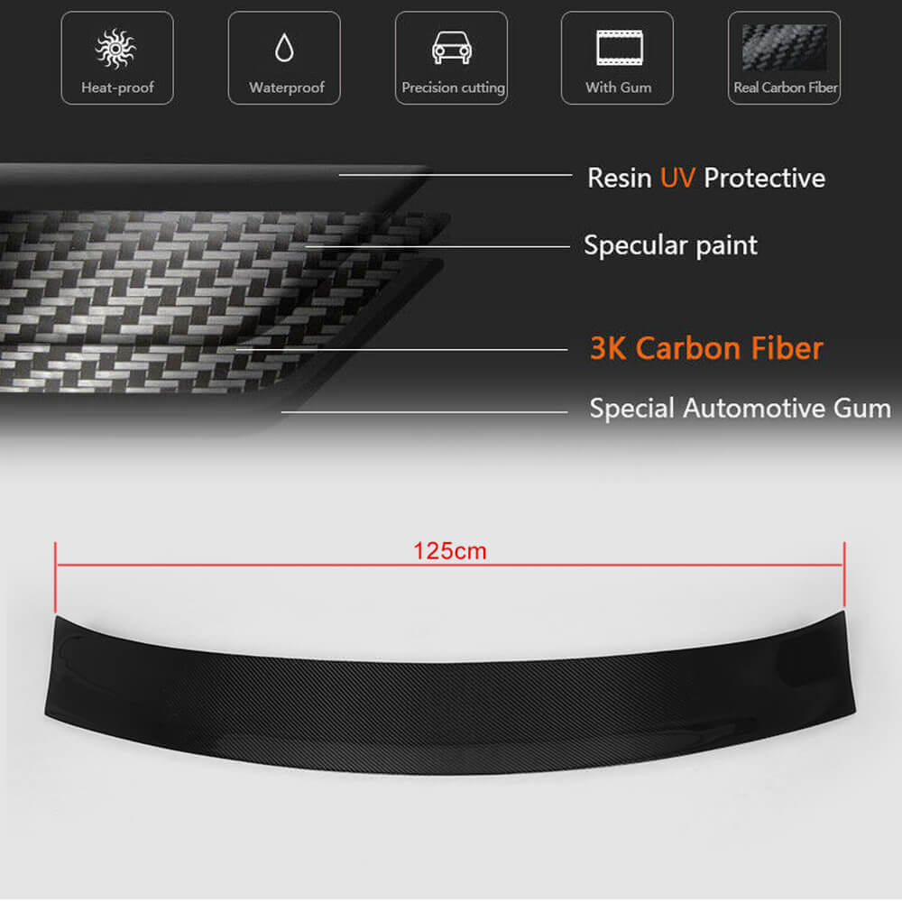 Audi A7/A7 Sline/S7/RS7 Hatchback 2011-2018 Rear Trunk Spoiler Carbon Fiber-Ahacarbon